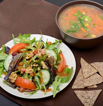 veg dinner non sandwich combo soup salad soups