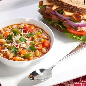 Veg Lunch Soup, Salad and Sandwich Combo
